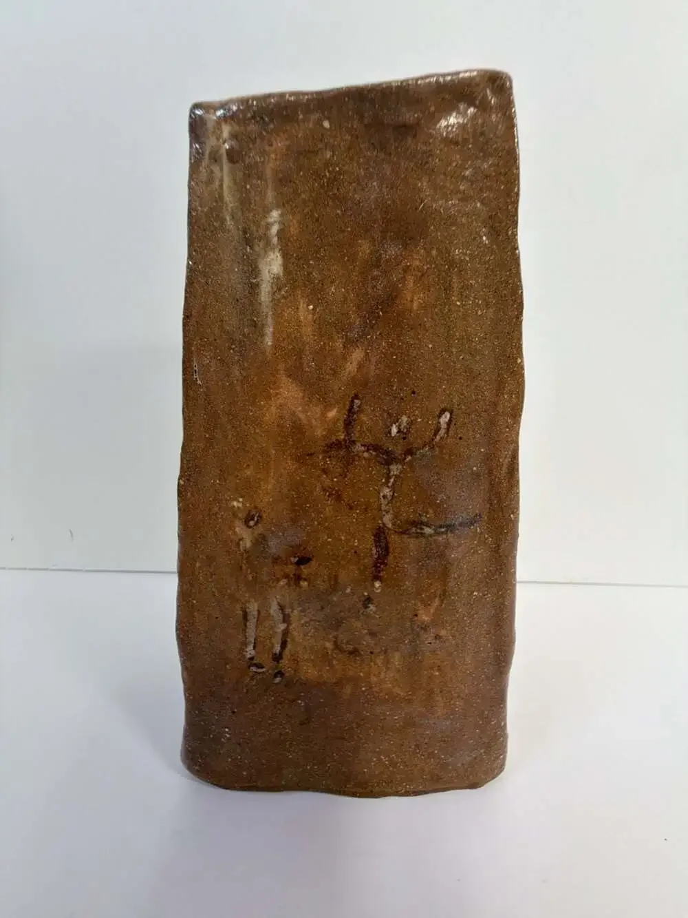 Handmade Studio Pottery Vase Signed Arlene Brown Glazed Stoneware
